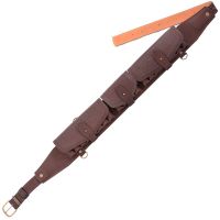 Патронташ К-12 на 20 патронов закрытый (коричневый) - вид 1 миниатюра