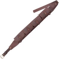 Патронташ К-12 на 24 патрона закрытый (коричневый, элита) - вид 1 миниатюра