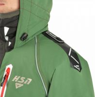 Костюм-поплавок зимний «Rescuer III Sport» (зелёный, красные молнии) - вид 2 миниатюра