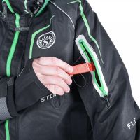 Костюм-поплавок зимний «Angler Sport» (черный, зеленые молнии) - вид 3 миниатюра