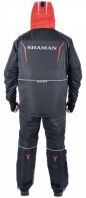 Костюм-поплавок зимний «Angler» (черный, красные молнии) - вид 4 миниатюра