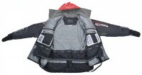 Костюм-поплавок зимний «Angler» (черный, красные молнии) - вид 5 миниатюра