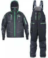 Костюм-поплавок зимний «Angler Prosport» (черный, зеленые молнии) - вид 1 миниатюра