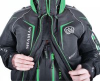 Костюм-поплавок зимний «Angler Prosport» (черный, зеленые молнии) - вид 11 миниатюра