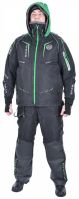 Костюм-поплавок зимний «Angler Prosport» (черный, зеленые молнии) - вид 3 миниатюра