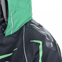 Костюм-поплавок зимний «Angler Prosport» (черный, зеленые молнии) - вид 5 миниатюра
