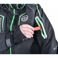 Костюм-поплавок зимний «Angler Prosport» (черный, зеленые молнии) - вид 6 миниатюра