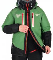 Костюм-поплавок зимний «Rescuer III Prosport» (зелёный, красные молнии) - вид 11 миниатюра
