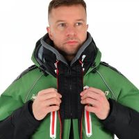 Костюм-поплавок зимний «Rescuer III Prosport» (зелёный, красные молнии) - вид 12 миниатюра