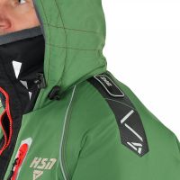 Костюм-поплавок зимний «Rescuer III Prosport» (зелёный, красные молнии) - вид 5 миниатюра