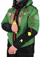 Костюм-поплавок зимний «Rescuer III Prosport» (зелёный, красные молнии) - вид 9 миниатюра
