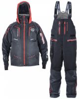 Костюм-поплавок зимний «Angler Prosport» (черный, красные молнии) - вид 1 миниатюра